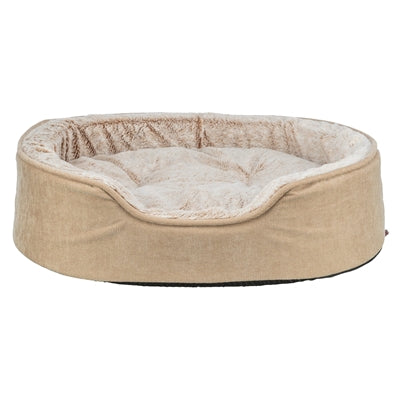Trixie cama para perros vital lino soft ovalada beige crema