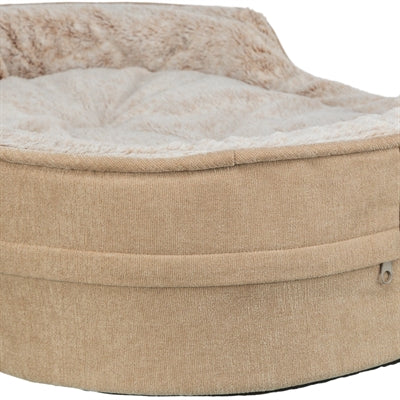 Trixie cama para perros vital lino soft ovalada beige crema