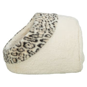 Trixie kattenmand iglo leo soft pluche creme panterprint - afbeelding 2