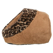 Trixie kattenmand iglo leo soft pluche bruin panterprint - afbeelding 2