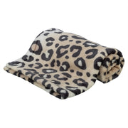 Trixie hondendeken leo softpluche panterprint creme - afbeelding 1