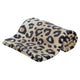Trixie coperta per cani leo morbido peluche panna stampa leopardo