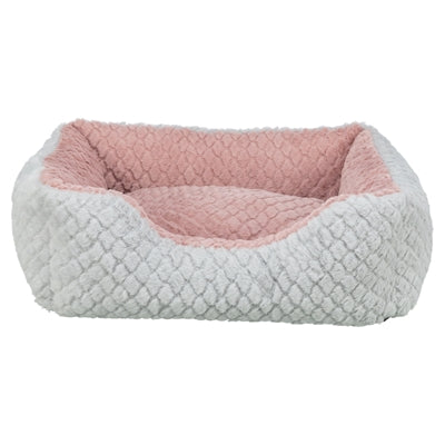 Trixie cama para perros kaline mio angular gris rosa viejo