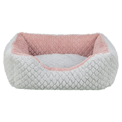 Trixie cama para perros kaline mio angular gris rosa viejo