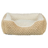 Trixie cama para perros kaline mio angular marrón claro crema