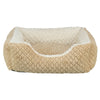 Trixie cuccia per cani kaline mio angolare marrone chiaro crema