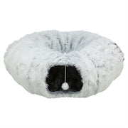Trixie harvey pluche speeltunnel donut wit grijs - afbeelding 1