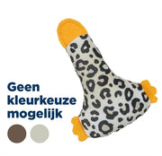 Trixie eend pluche panterprint met kattenkruid catnip assorti - afbeelding 1