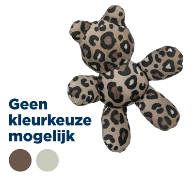 Trixie orsetto peluche stampa leopardo con erba gatta assortita