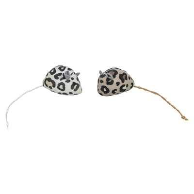 Trixie pluche muis panterprint met kattenkruid catnip assorti