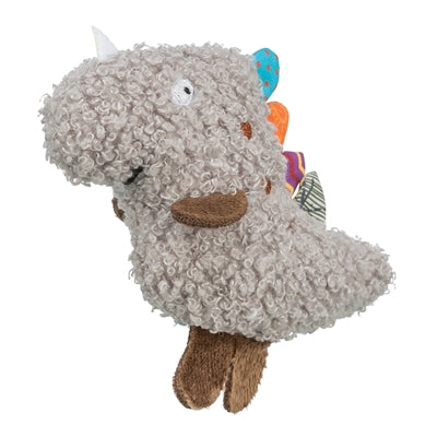 Trixie peluche dinosaurio con hierba gatera gris