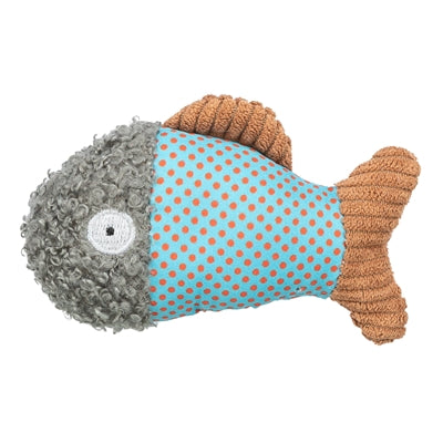 Tessuto peluche pesce Trixie con erba gatta
