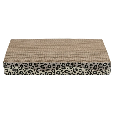 Tiragraffi Trixie in cartone leo stampa leopardo con erba gatta