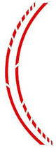 Foliatec pin striping rosso corsa