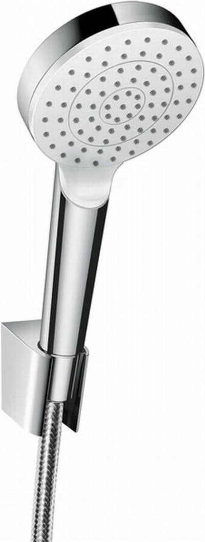 Set vasca Hansgrohe Crometta 1jet ecosmart 8 l min con flessibile doccia 125 cm bianco cromo