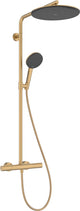 Hansgrohe raindance alive s puro - showerpipe - ecostat thermostaat - 300mm maat - 1 straalfunctie - brushed bronze