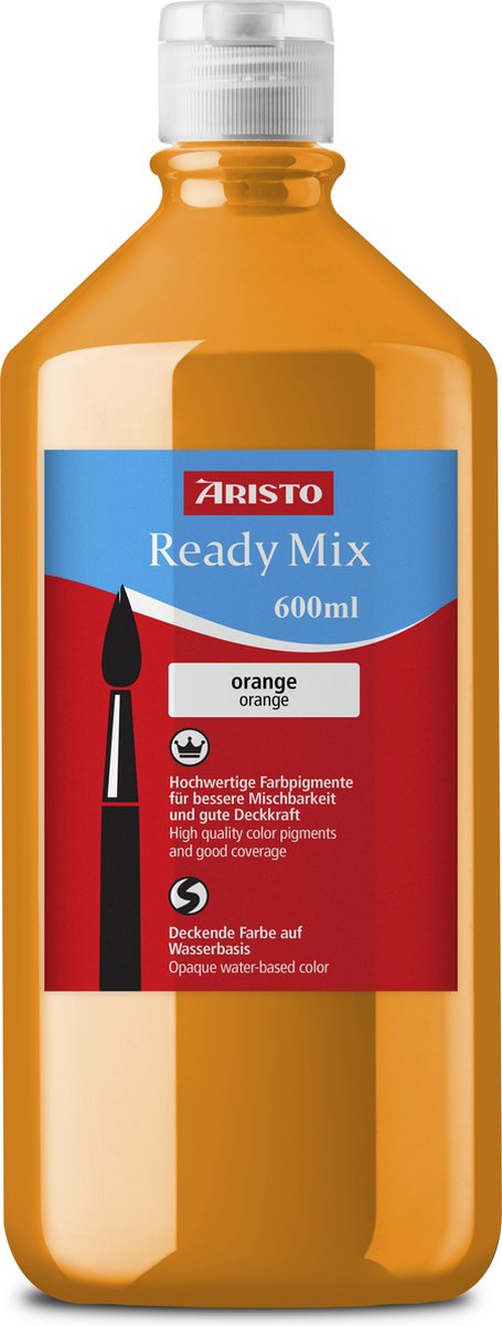 Eberhard faber aristo verf - ready mix - 500ml - oranje - ar-31120
