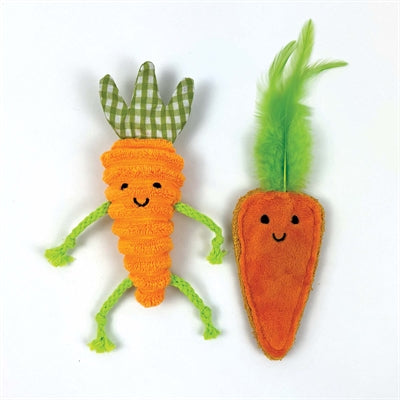 Happy pet tabby patch zanahorias con hierba gatera
