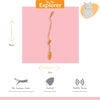 Bungee di carota con toppa per animali domestici felice
