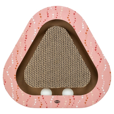 Trixie Rascador San Valentín con bolitas triangulares de cartón salmón