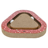 Trixie krabplank hartjes met ballen driehoekig karton rood