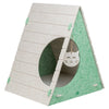 Trixie kattenmand speelbox lucy driehoekig vilt zand groen