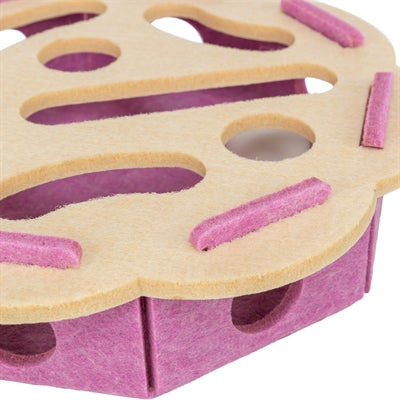 Trixie fiori bucati in feltro rosa beige
