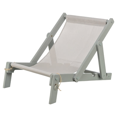 Trixie sedia da spiaggia in legno grigio