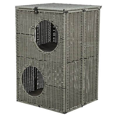 Trixie cama para gatos amalia angular poliratán gris