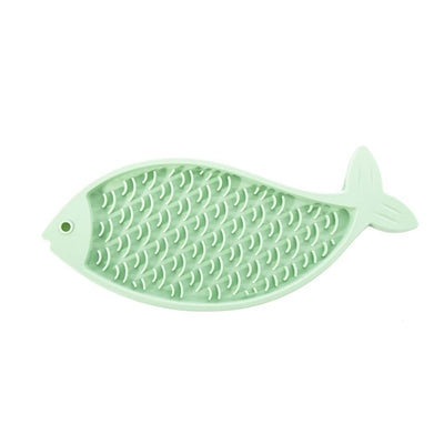 Martin lecca tappetino per pesci in silicone verde