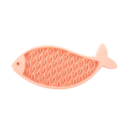 Martin lecca tappetino per pesci in silicone rosa