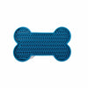 Martin lick mat bone con ventose in silicone blu