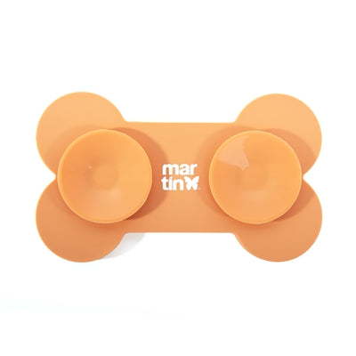 Martin estera para lamer hueso con ventosas silicona amarillo