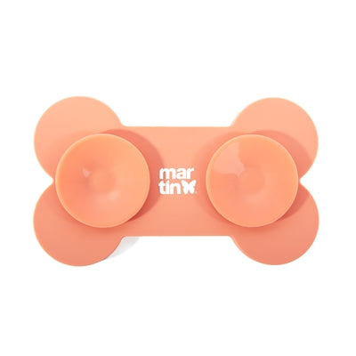 Martin estera para lamer hueso con ventosas silicona rosa