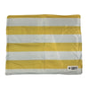 Alfombrilla refrigerante Croci a rayas de doble cara azul amarillo blanco
