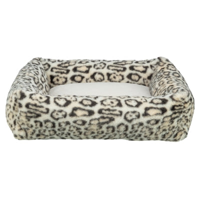Trixie cama para perros Leo angular estampado leopardo crema