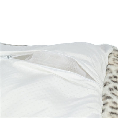 Trixie cama para perros Leo angular estampado leopardo crema