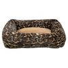 Trixie cama para perros Leo angular estampado leopardo marrón