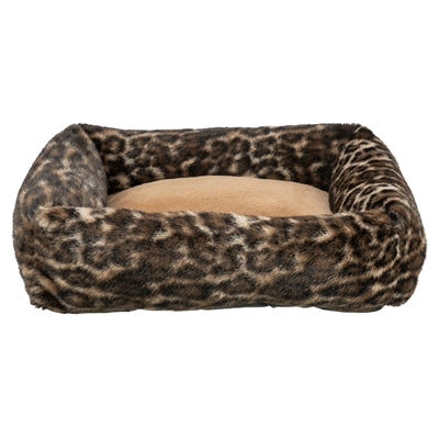 Trixie cama para perros Leo angular estampado leopardo marrón