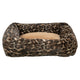 Trixie cama para perros Leo angular estampado leopardo marrón