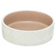 Trixie ciotola per cibo e beverino modello in ceramica bianco beige