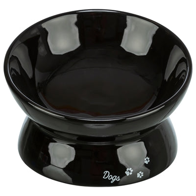 Trixie Ciotola per cani abbeveratoio in ceramica rialzata nera