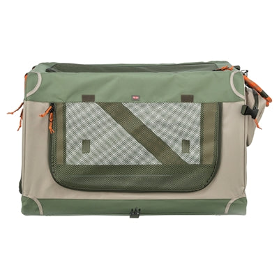 Trixie cómodo banco para perrera cesta de viaje de tela verde oliva beige
