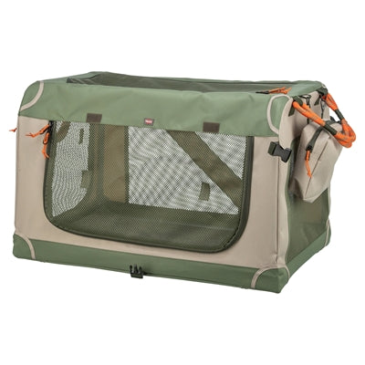 Trixie cómodo banco para perrera cesta de viaje de tela verde oliva beige