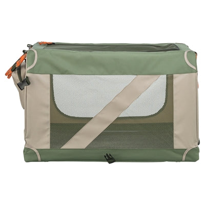 Trixie cómodo banco para perrera cesta de viaje de tela verde oliva beige