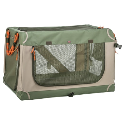 Trixie cómodo banco para perrera cesta de viaje de tela verde oliva beige