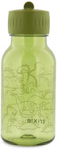 Trixie botella para beber con estampado - dino atrevido - botella de agua tritan™ para niños - 350 ml - botella a prueba de fugas - verde