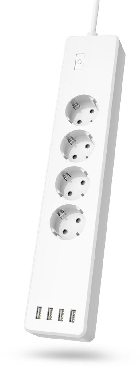 Ciabatta intelligente Hama - 4 vie - cavo da 1,7 m - 4x USB-A - bianco