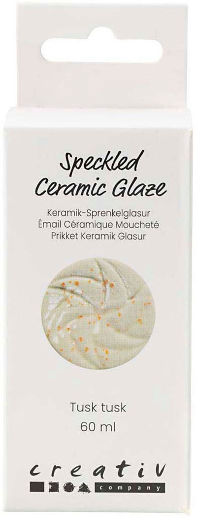Smalto ceramico maculato dell'azienda Creativ, 999-1060 °C, opaco, zanna zanna, 60 ml 1 bottiglia