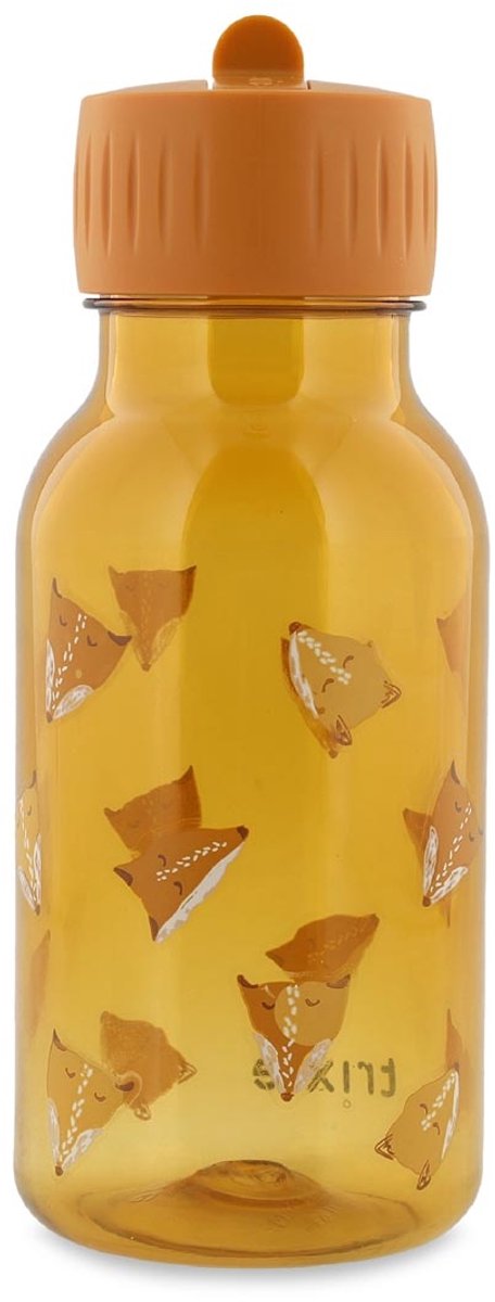 Trixie botella para beber con estampado – zorro feroz - botella de agua tritan™ para niños – 350 ml - botella a prueba de fugas